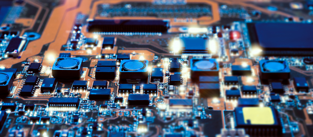 Detail image of hybrid integrated circuit Detail image of hybrid integrated circuit